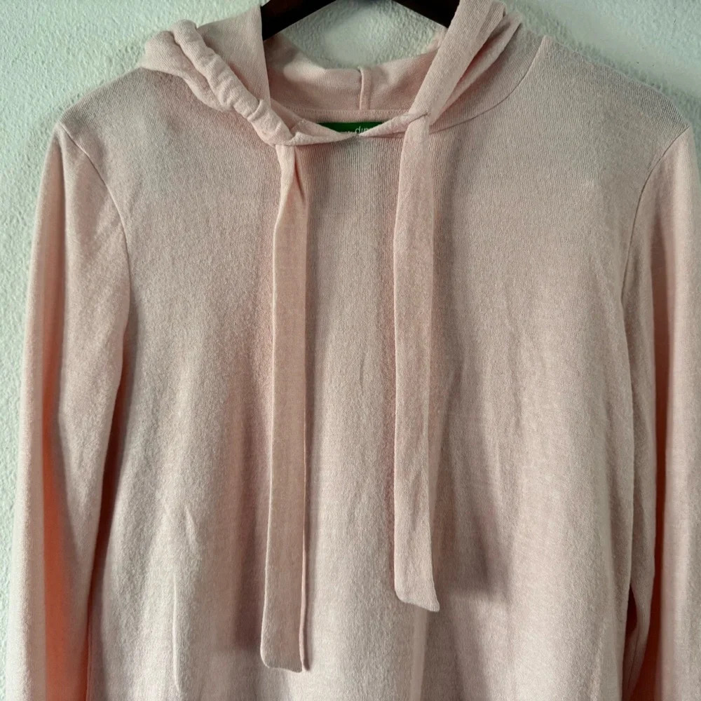 DIP Womens Medium Pink Stripe Lounge Set Oversize Hoodie Soft Cozy Athleisure - Picture 4 of 16